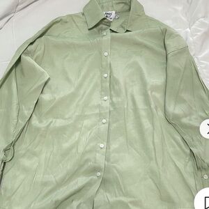 Princess Polly Light Green Casual Shirt